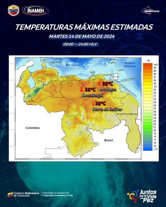 Boletín meteorológico del 14 de mayo de 2024