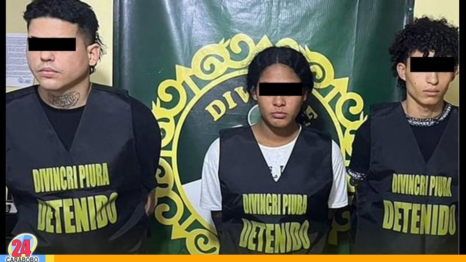 Tres venezolanos detenidos en Perú