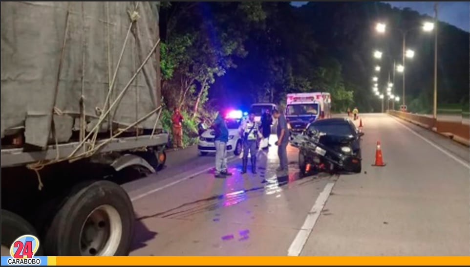 Accidente en la Autopista Valencia Puerto Cabello