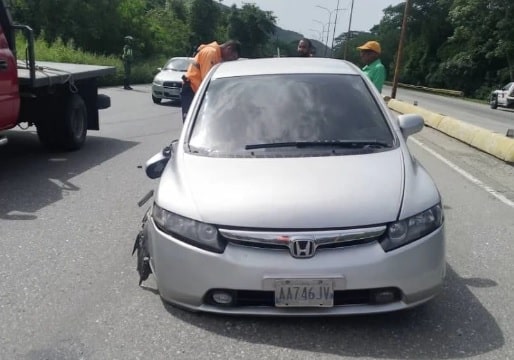 hecho vial en la Autopista Valencia Puerto Cabello 