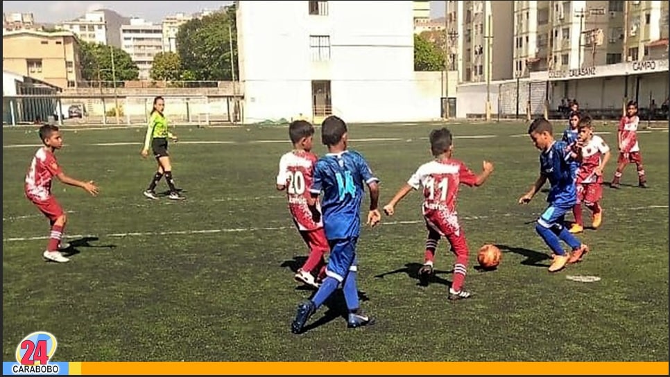 Jornada de fútbol menor en Carabobo