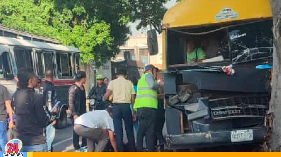 Accidente de tránsito en la avenida Lara