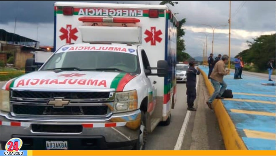 Accidente de moto en la Autopista Sur