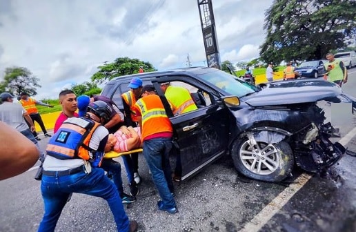 Accidente en el distribuidor San Blas