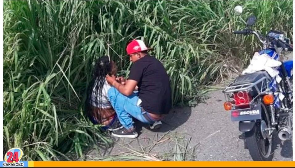 Accidente de motocicleta en la Variante Yagua