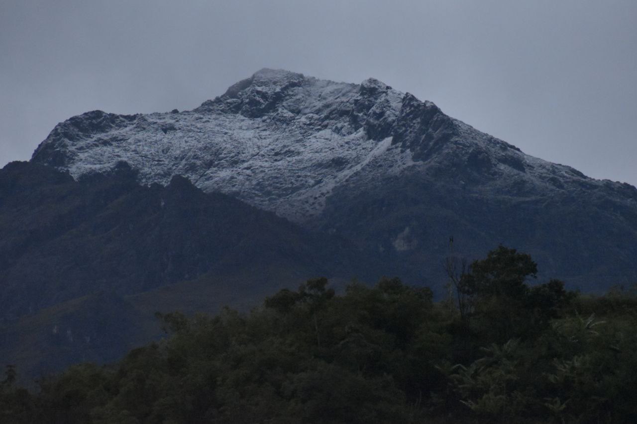 Sierras andinas con nevadas