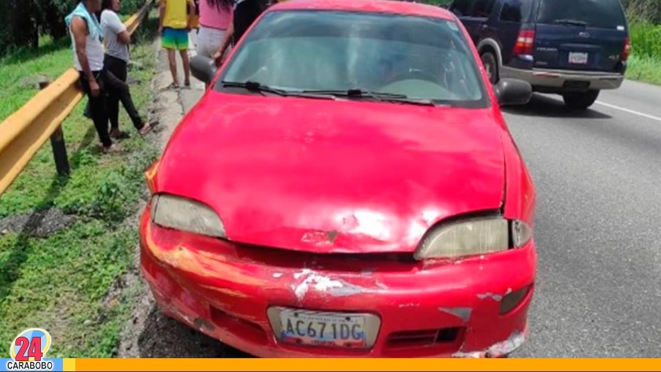 Tres accidentes y dos lesionados en Carabobo