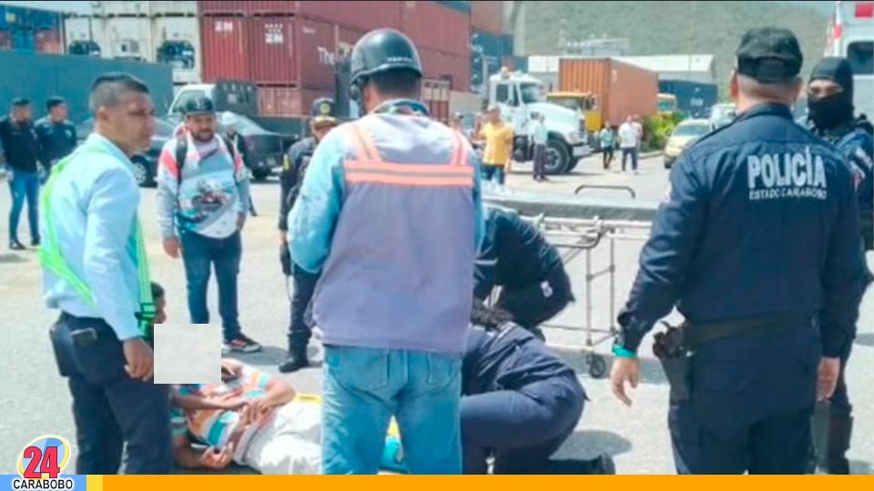 Hecho vial con motocicleta en Puerto Cabello - Hecho vial con motocicleta en Puerto Cabello