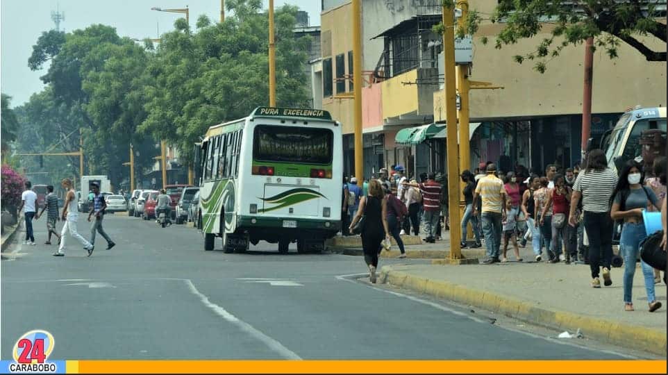 Usuarios del transporte en Carabobo