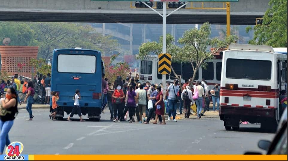 Usuarios del transporte en Carabobo