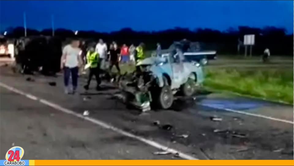 Accidente en vía de El Tigre - Accidente en vía de El Tigre