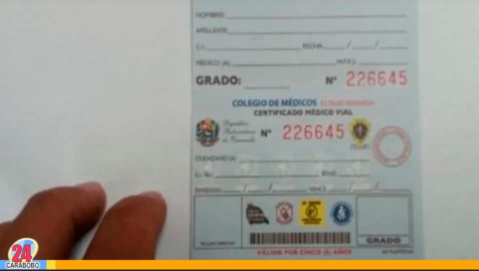 Certificado Médico Vial vencido - Certificado Médico Vial vencido