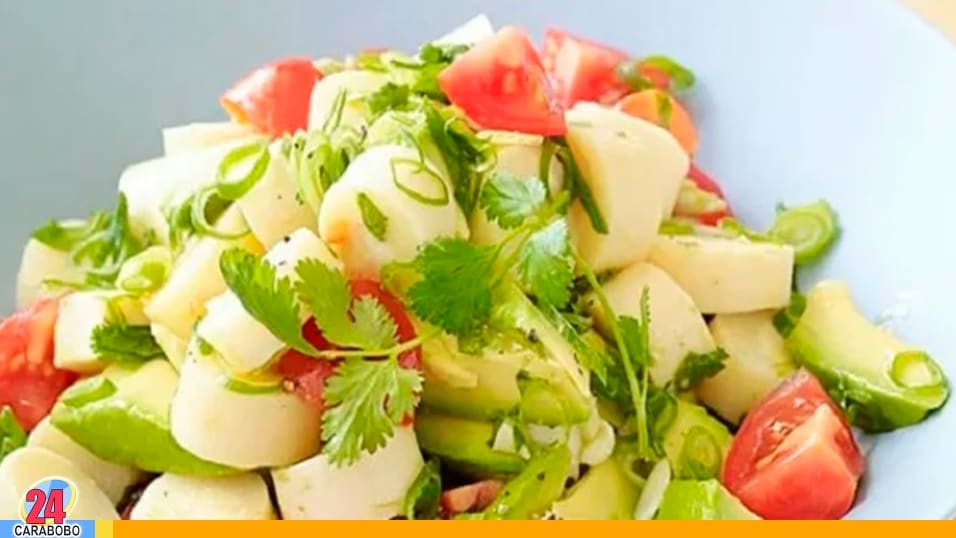 Ensalada de palmito y aguacate - Ensalada de palmito y aguacate