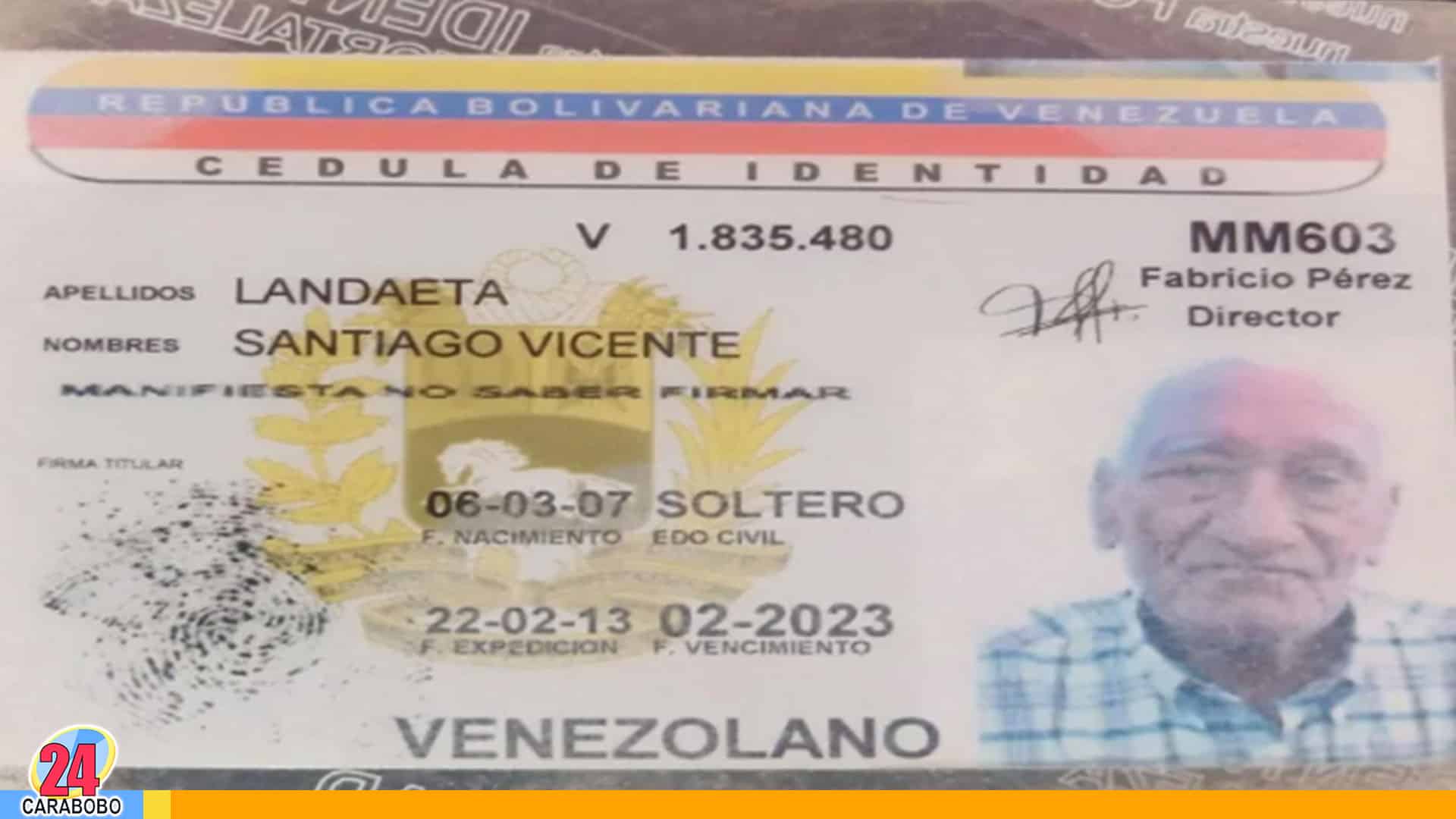 hombre más longevo de Venezuela 