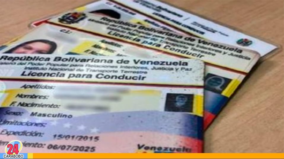 Licencias para conducir en Venezuela - Licencias para conducir en Venezuela