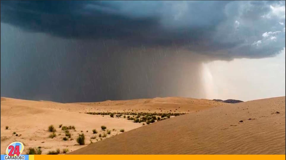 Lluvias en el desierto del sahara