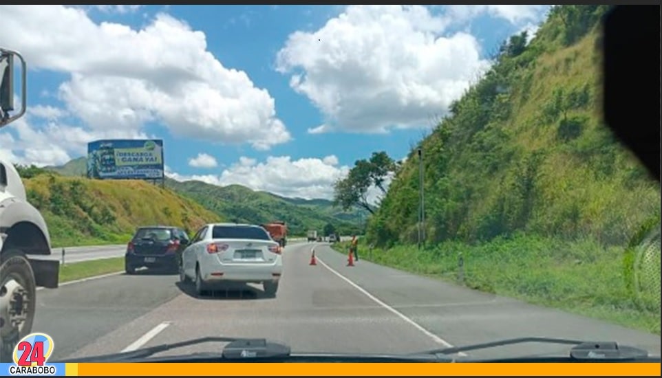 Paso vehicular restringido en Aragua