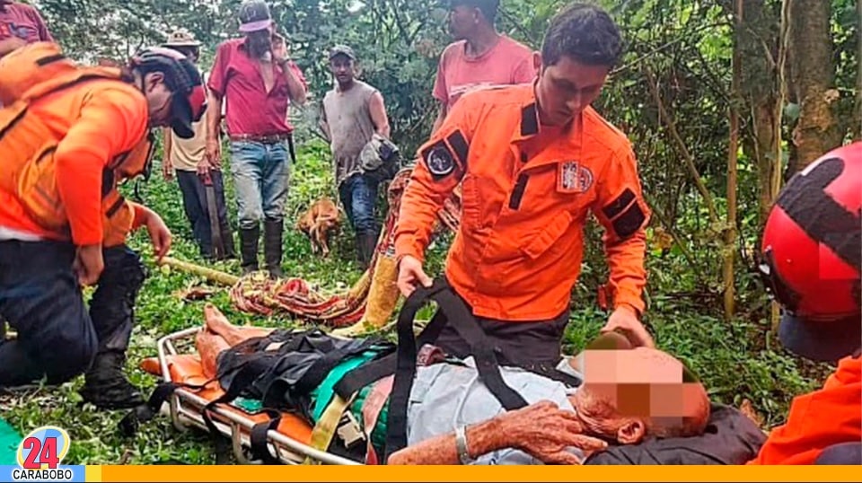 Rescatan con vida a un abuelo en Aragua