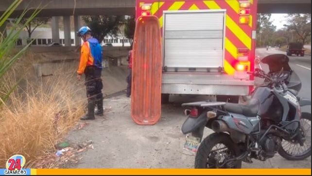 Cadáver de una mujer en el Río Guaire