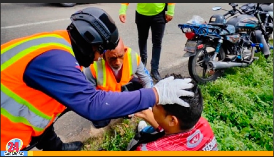 Derrape de moto en la Autopista del Este - Derrape de moto en la Autopista del Este