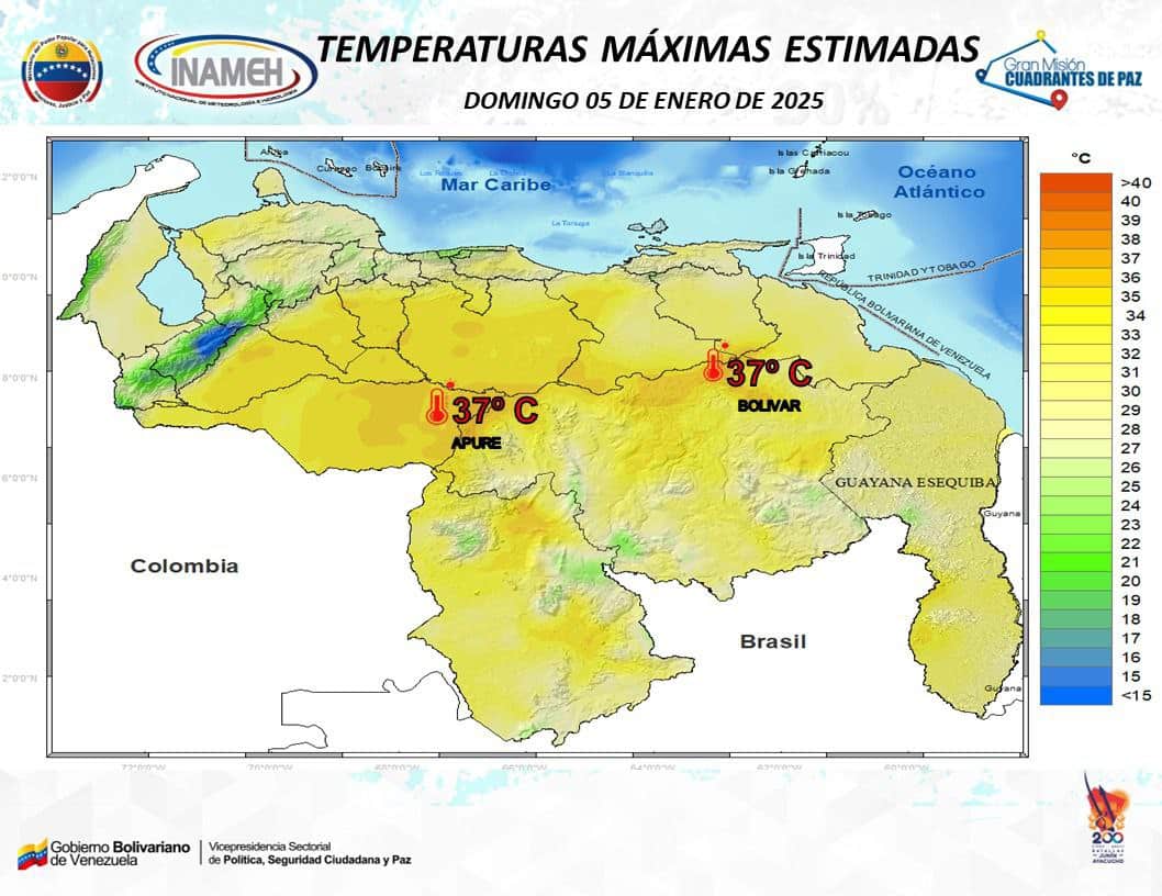 Pronóstico del tiempo para hoy 5 de enero de 2025