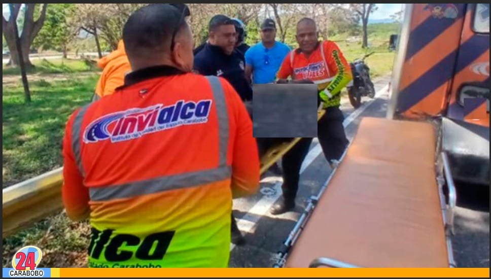 Accidente de moto en la Autopista del Este