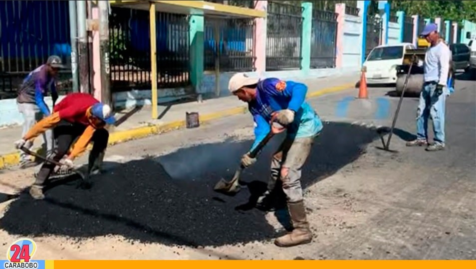 Asfaltado en Las Viviendas de Naguanagua