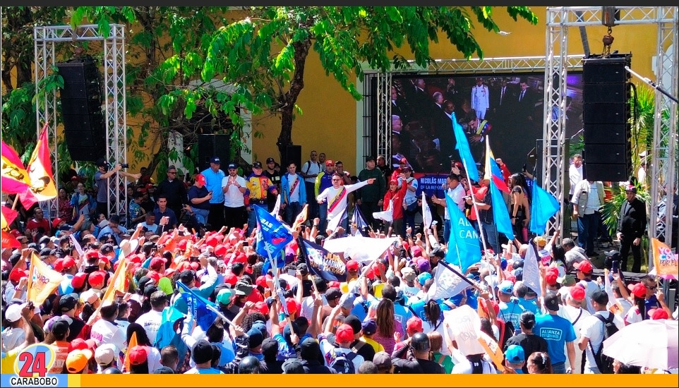 Carabobeños acompañaron juramentación del presidente