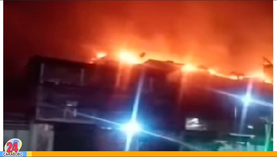 Incendio de vegetación de gran magnitud en Mariara