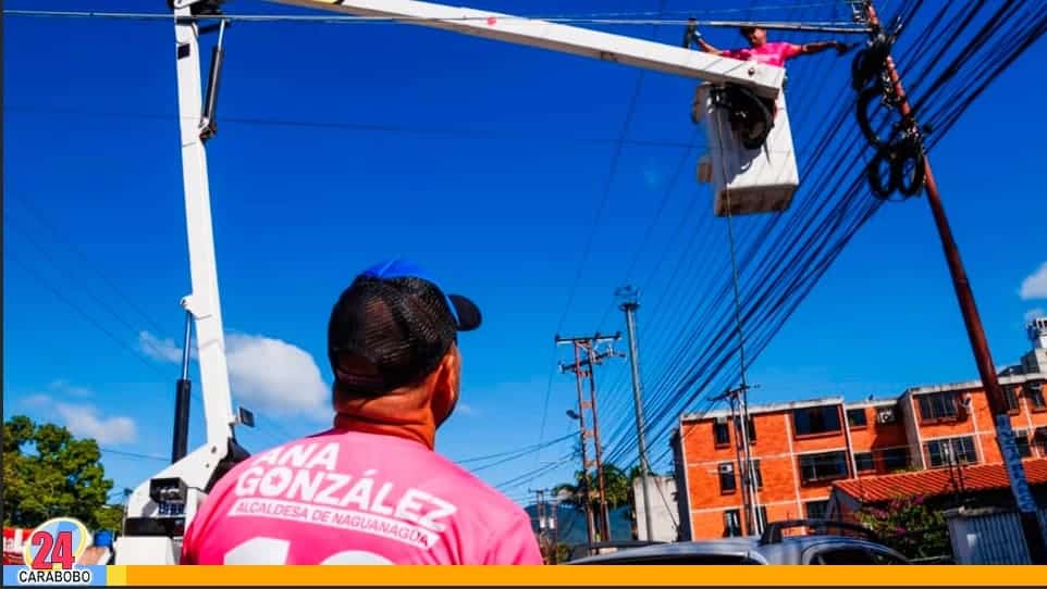 Instalación de luminarias Led en Naguanagua