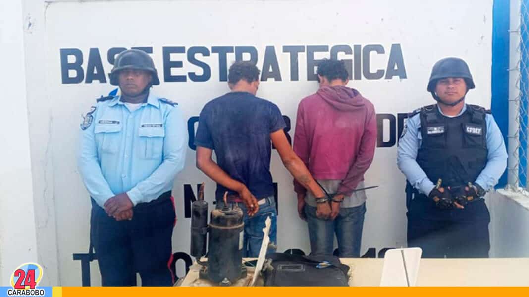 Detenidos hermanos hurto