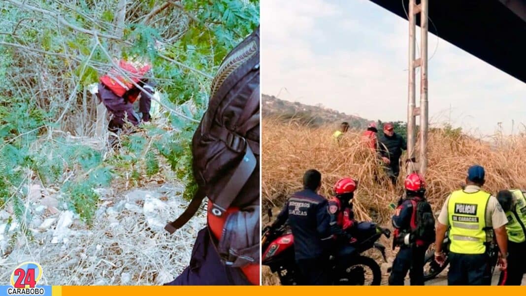 Hombre saltó al vacío- autopista Caracas-La Guaira