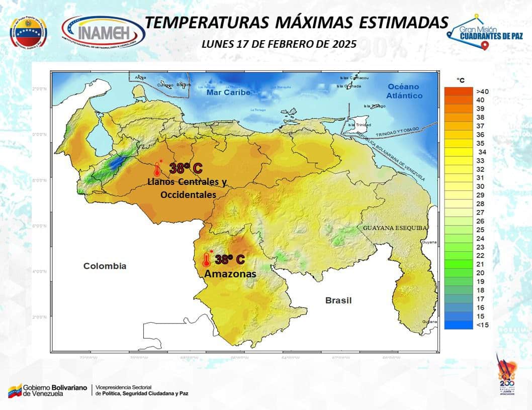 Reporte meteorológico de hoy 17 de febrero