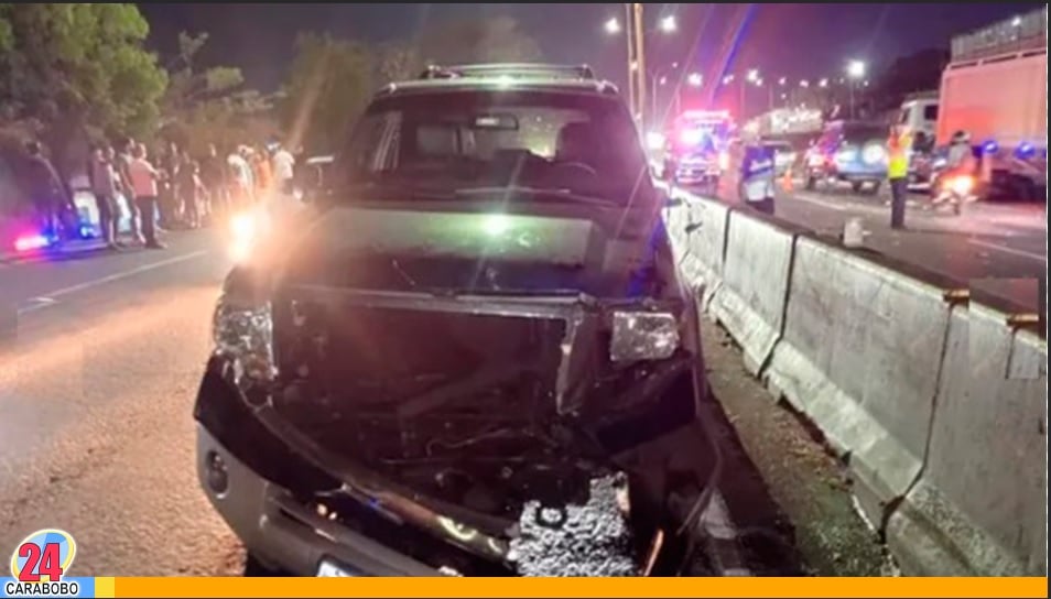 Accidente en la Autopista Valencia Campo Carabobo