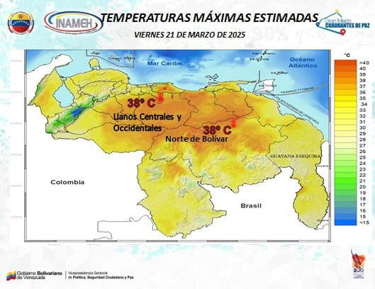 Clima hoy 21 de marzo de 2025