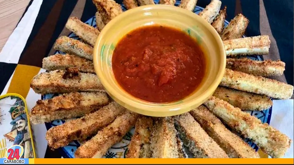 Palitos de berenjena al horno