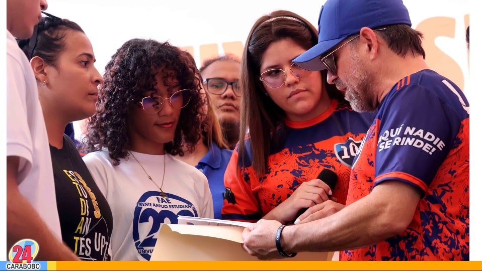 Universitarios carabobeños respaldaron a Lacava