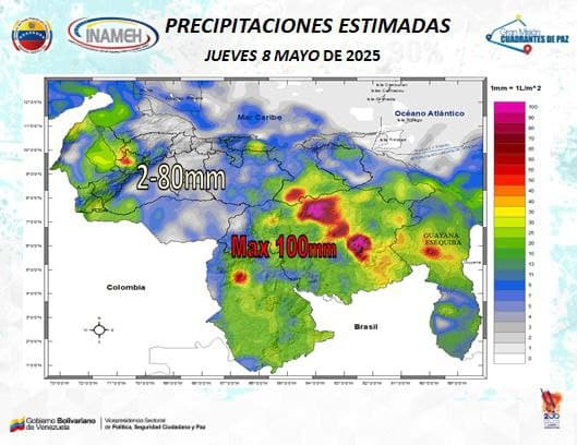 Pronóstico del clima hoy 8 de mayo