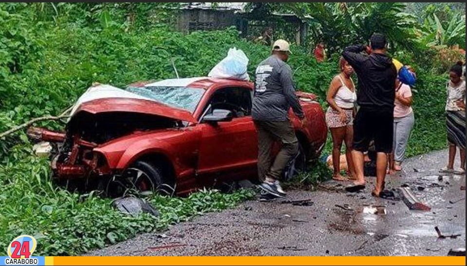 Choque de una gandola y vehículo en Bolívar