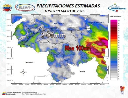 Clima hoy 19 de mayo de 2025