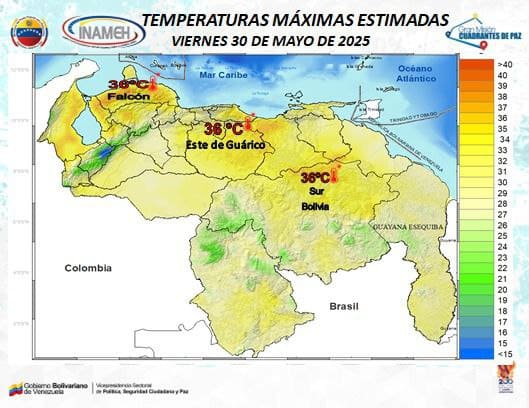 Clima hoy 30 de mayo de 2025