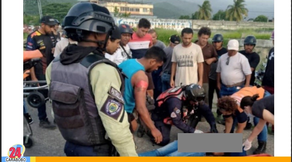 Accidente de moto en Puerto Cabello