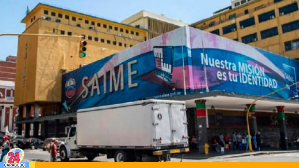 Registro de fallecidos en el Saime