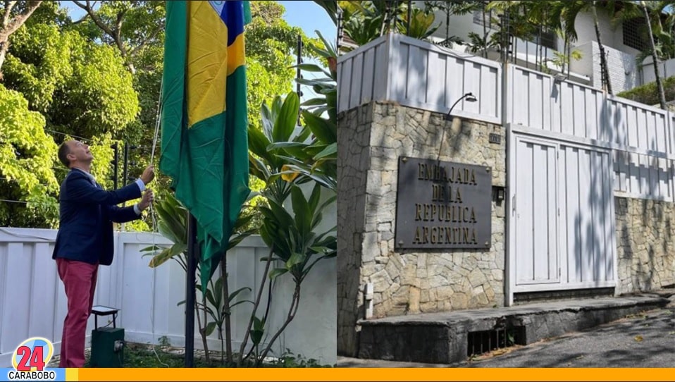 En la Embajada de Argentina en Caracas