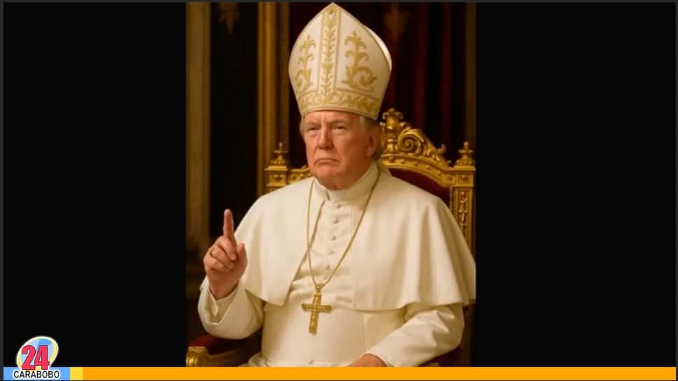 Foto de Trump vestido como el Papa