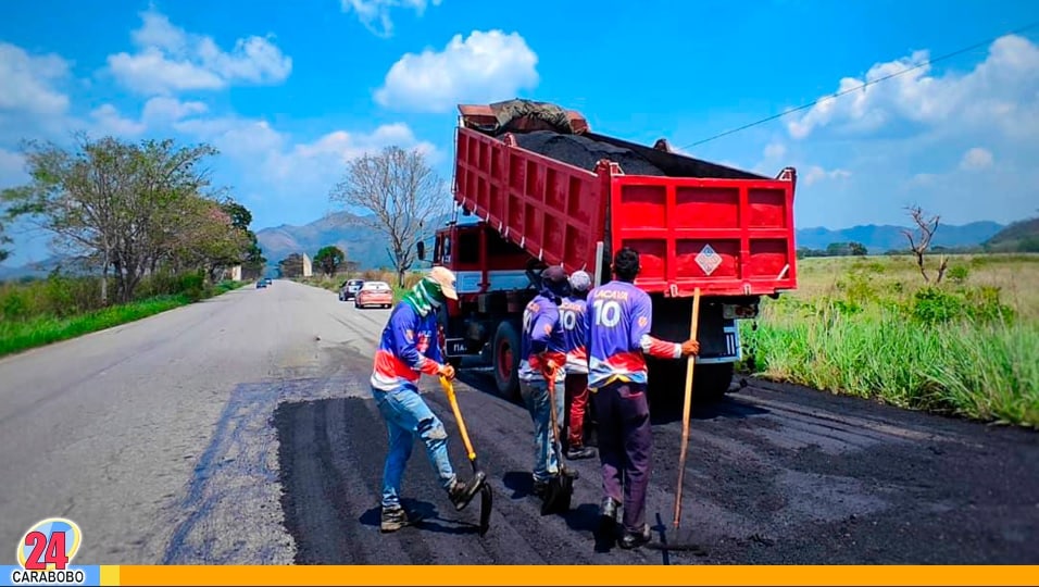 Asfaltado en autopistas de Carabobo hoy lunes