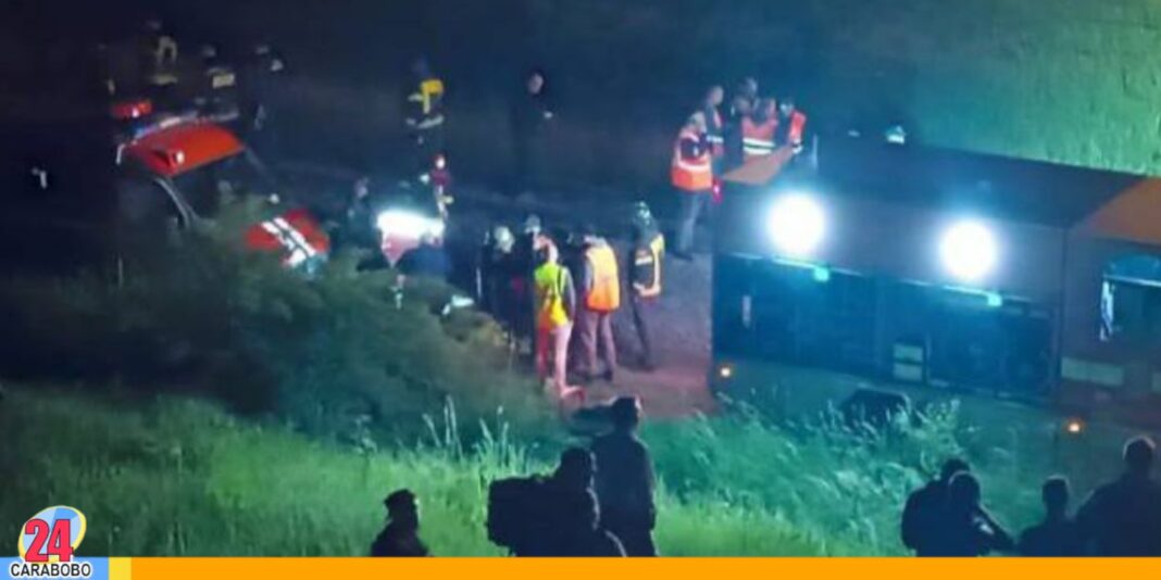 Derrumbe de puente sobre vía férrea en Rusia