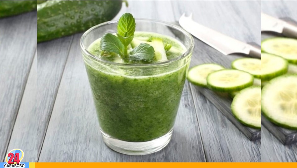 El tomar jugo de pepino