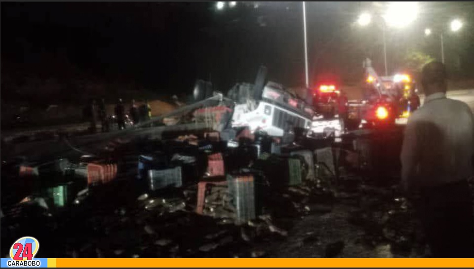 Reportaron accidente de tránsito hacia Caracas, kilómetro 8