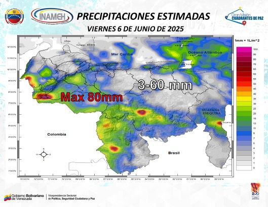 Estado del tiempo hoy 6 de junio de 2025